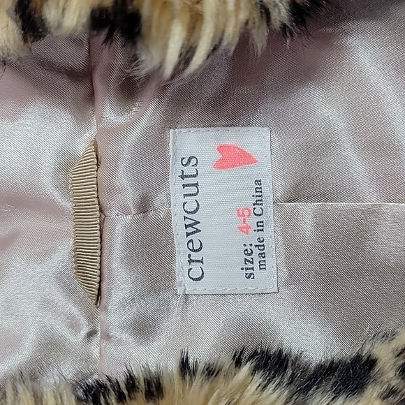 Crewcuts Leopard Faux Fur Vest/ 4-5. - Picture 5 of 8